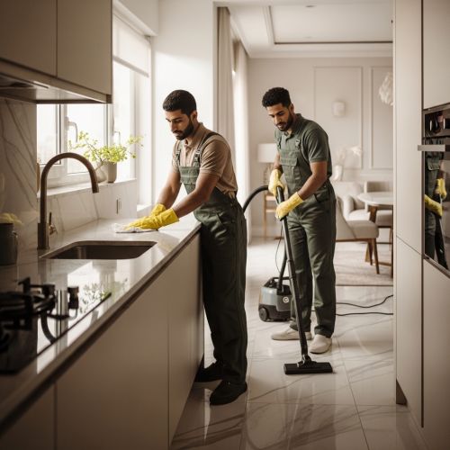 عمال نظافة بالساعة رجال الرياض الروضة